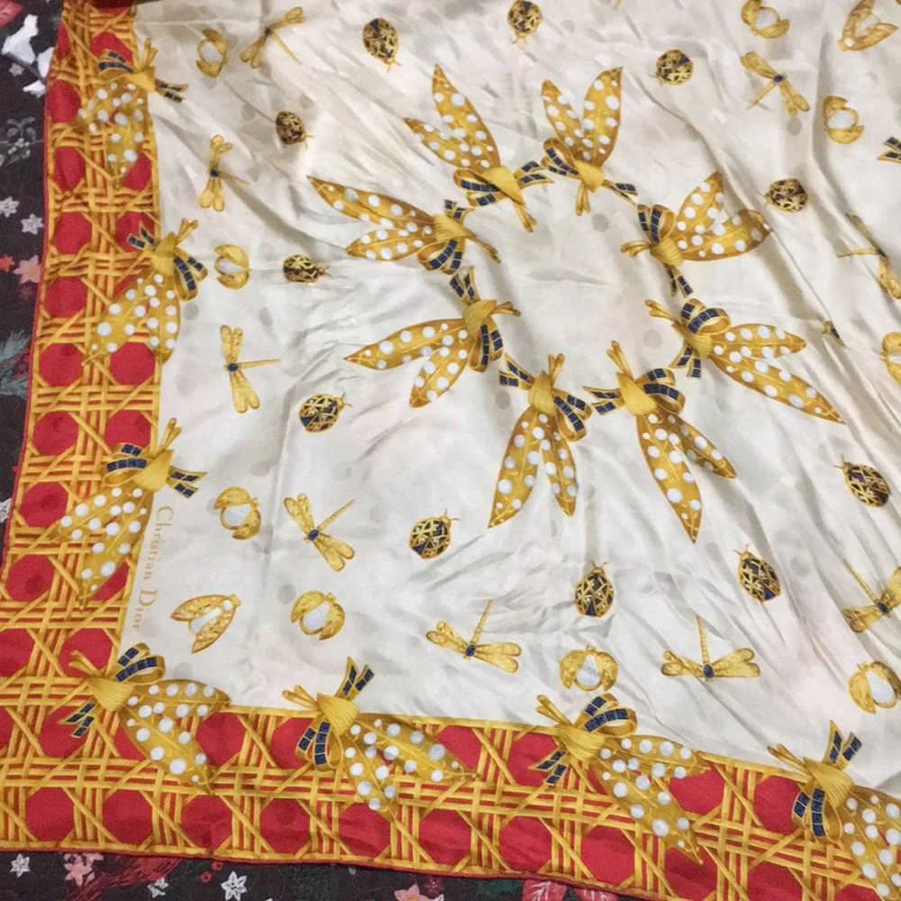 Vintage Dior silk scarf